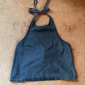American Eagle Outfitters Blue Denim Top